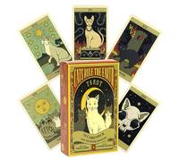 VYIBPDY Tarot Cards, Tarot Cards with Book for Beginners - Cats Rule The Earth (10.6 x 6.2 cm)