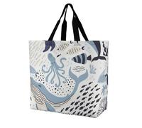 VYJLOO Octopus Dolphin Womens Handbag Shopping Tote Bag Top Handle Shoulder Bag 40x16x40cm