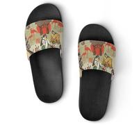 VYJLOO Slippers For Women Ancient Culture House Slides Thick Sole Shower Sandals For Indoor Outdoor