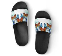VYJLOO Slippers For Women Butterfly House Slides Thick Sole Shower Sandals For Indoor Outdoor