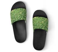 VYJLOO Slippers For Women Clover Leaf House Slides Thick Sole Shower Sandals For Indoor Outdoor