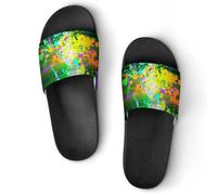 VYJLOO Slippers For Women Colorful House Slides Thick Sole Shower Sandals For Indoor Outdoor