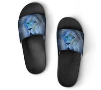 VYJLOO Slippers For Women Constellation Leo House Slides Thick Sole Shower Sandals For Indoor Outdoor