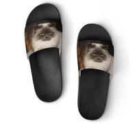 VYJLOO Slippers For Women Cute Cat House Slides Thick Sole Shower Sandals For Indoor Outdoor