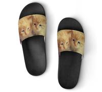 VYJLOO Slippers For Women Cute Cat House Slides Thick Sole Shower Sandals For Indoor Outdoor