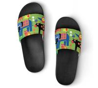 VYJLOO Slippers For Women Elephant Duck Cow House Slides Thick Sole Shower Sandals For Indoor Outdoor