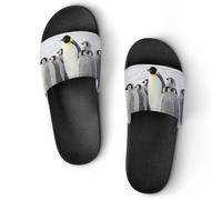 VYJLOO Slippers For Women Penguins House Slides Thick Sole Shower Sandals For Indoor Outdoor