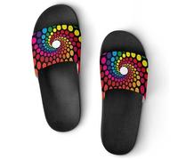 VYJLOO Slippers For Women Rotating Dot House Slides Thick Sole Shower Sandals For Indoor Outdoor