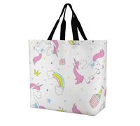 VYJLOO Unicorn Rainbow Womens Handbag Shopping Tote Bag Top Handle Shoulder Bag 40x16x40cm