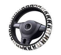 Vykmvtyb Border Collie Dog Steering Wheel Covers,Anti Slip Sweat Absorption Elasticity Car Accessories Steering Wheel Protector Universal 15 Inch for SUV Sedan Vans Trucks