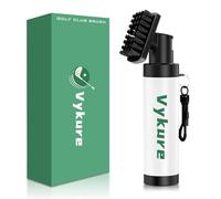 VyKure Club Golf Brush Cleaner with Spring Clip, Portable 8 inch Golf Cleaning Tools with Squeeze Water Bottle Holds 5 Oz Water, Golf Rangefinder Accessories for Men