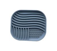 Vyloky Dog Corner Mat, Pack of 2 Dog Lick Mat, 20 x 20 cm, Cat Lick Mat, BPA-Free Silicone, Non-Slip with Suction Cups, Ideal for Bathing, Training and Care (Blue (Square), Pack of 2)