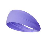 Vyloky Extra Wide 10 cm Women's Sports Headband - Highly Stretchy, Sweat-Absorbing & for Yoga, Running, Fitness & Everyday Use - 7 Trendy Colours (Light Blue)