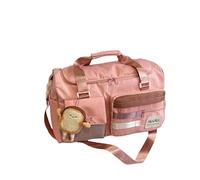 Vyloky Fashion Handbag, Travel Bag, Lightweight and Easy to Carry, Hand/Shoulder/Cross Bag, 45×20×30cm Large Capacity, Independent Shoe Position, Pink, toast pendant