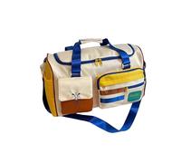 Vyloky Fashion Handbag, Travel Bag, Lightweight and Easy to Carry, Hand/Shoulder/Cross Bag, 45×20×30cm Large Capacity, Independent Shoe Position, blue, No Pendants