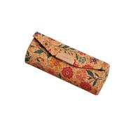 Vyloky Lipstick Box with Mirror in Vintage Floral Pattern - Compact Makeup Organiser for Dressing Table and Handbag, Single or Set of 6, 8.5 x 3 x 3 cm, Style F, Classic