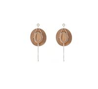 Vyloky Macrame Hat Shelf Wall Hanging, Boho Holder for Cowboy & Felt Hats, Handwoven Decorative Decoration with Wooden Ring, Set of 2 for Hallway and Bedroom (White, Simple Model, Single Layer)