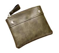 Vyloky Mini Geldbörse mit Reißverschluss | Schlüssel & Münzen Organizer für Unterwegs | Kompakt für Jeans, Handtasche & Reise (Schwarz/Rot/Braun/Blau/Grün/Kaffee) (Gruen)