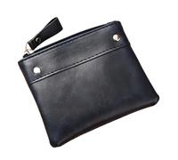 Vyloky Mini Geldbörse mit Reißverschluss | Schlüssel & Münzen Organizer für Unterwegs | Kompakt für Jeans, Handtasche & Reise (Schwarz/Rot/Braun/Blau/Grün/Kaffee) (Blau)