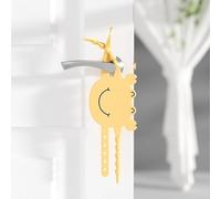 Vyloky Pack of 5 Silicone Silencers, Noise Blocking, Anti-Collision Mute Switch, Adjustable for Bedroom, Festive Decoration, Lock Cover, Door Stoppers (2 mm Yellow Crab)