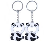 Vyloky Panda Bear Bottle Opener Keyring Metal Portable Can Opener for Beer Gift Idea