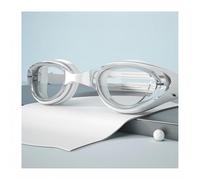 Vyloky Panorama Swimming Goggles with Prescription (0-8.0) - Anti-Fog, Soft 3D Seat & Crystal Clear Vision for Pool, Lake or Sea, Mother of Pearl & Black (-7.0, Mother of Pearl + Swimming Cap)