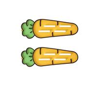 Vyloky Set of 2 Carrot Dish Drying Mat - Heat Resistant Silicone Underlay, Non-Slip Drying Mat for Pots, Lids & Cutlery, Soft Kitchen Helper, 4 Colours (Yellow)