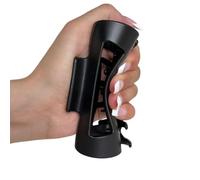 Vyloky Soft Silicone Shark Clip Secure Premium Feeling Shatterproof Non-Slip Hair Red Apricot Black White (Deep Black)