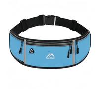 Vyloky Ultra Thin Running Belt with 4 Pockets & Mobile Phone Holder up to 7.2 Inches - Lightweight, Stable for Marathon, Fitness, Travel - 5 Colours (Black, Grey, Blue, Purple, Pink), blue, Modern