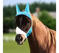 Vylyciy Horse Fly Mask, Fly Mask, Horse UV Protection, Horse Mesh Fly Mask, Breathable Fly Mak, Horse Cob Warmblood Horse Mask, Fly Mask Horses, Horse Fly Mask, Fly Mask for Horses, Blue