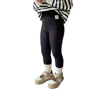VYLYNL Lavender Pants Toddler Girl Toddler Kids Baby Girls Cotton Thick Lined Warm Leggings Knitted Pantihose Stretchy Basic Ninth Ankle Length Pants Pantyhose for Winter Stocking (Black, 3-4 Years)