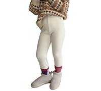 VYLYNL Lavender Pants Toddler Girl Toddler Kids Baby Girls Cotton Thick Lined Warm Leggings Knitted Pantihose Stretchy Basic Ninth Ankle Length Pants Pantyhose for Winter (Beige, 12-18 Months)