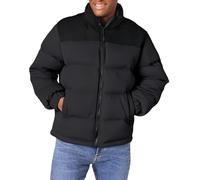 VYLYNL Men's Padded Puffer Jacket Stand Collar Insulated Down Jacket Solid Color Winter Coat Regular Water-Resistant Travelling Walking Quilted Coats Casual Outdoor Ski Hiking Windproof