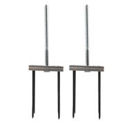 Vymlo Newel Post Mounting Kit Wood Handrail Installation Hardware Work 2 Sets Fastener for Finished Floors, Stairs