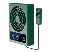 Vymlo Ventilation Fan and Fan Dehumidifier for Reptile Enclosures, Comes with Humidity Sensor and High-Temp Alarm ℃