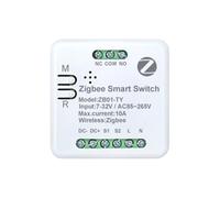 Vymlo Zigbee Smart Switch Mini Momentary Self-Locking 10A Switch Module for Smart Life/Tuya App Control DIY Breaker Module
