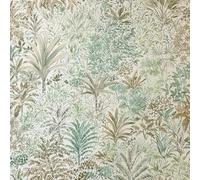 Vymura M95676 Capri Palm Landscape Italian Heavyweight Vinyl Wallpaper, Green