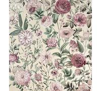 Vymura M95708 Florian Floral Heavyweight Vinyl Wallpaper, Pink