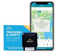 VYNCS Pro No Monthly Fee Connected Car OBD 3G Car GPS Tracker, Real Time GPS, Teen Coaching, Car Health, Fuel Economy, Emission, One year Roadside Assistance Included VPOBDGPS3