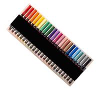 Vynetra 12/24/36/48 Color Acrylic Paint Pen Water Resistant Liquid Acrylic Marker Brush Tip For Drawing Scrapbooking Card Making Liquid Marker Pen