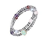 Vynetra 2 Pack Crystal Bead Handmade Accessory Fashion Wrist Jewelry Adjustable Charm Present for Women