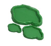 Vynetra 3PCS Reptiles Water Bowl Simulation Rock Design Food Bowl Bath Basin For Tree Frogs And Pet Snake Feeding Accessory Snake Water Basin