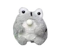 Vynetra 4.3 Inch Frog Plush Keyring and Bubble Blowing Fun Keychain for Kids and Adults Interactive Frog Keyring