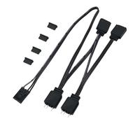 Vynetra 4pin To 5V 3Pin Flexible ARGB Splitter Cable For HDLL120 Managing Multiple Devices With Ease And Efficiency PC Lighting Management