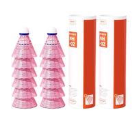 Vynetra 6/12pcs Outdoor Windproof Badminton Nylon Shuttlecocks Light Weight Training Shuttlecock For Indoor And Outdoor Nylon Bedminton Shuttlecocks For Baseball/Softball Batting Training