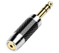 Vynetra 6.35mm To 2.5 3.5 4.4mm Sound Converters Carbons Fiber Decoding Headphone Adapter Earphones Male Female Connectors