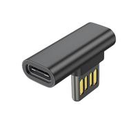 Vynetra 90°Bend USB To Type C Adapter Connectors Reversible Plugs Inline Control For Easy Use In Tight Space Use