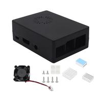 Vynetra ABS Case With Heatsink & Fan ForRaspberryPi 3B+/3B Compatible LibreAMl-S905XCC Computer Board Enclosure