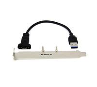 Vynetra Computer Chassis Mainboard Adapter Screws USB A Male To USB C Female With Bracket For Secure Installation And Stability