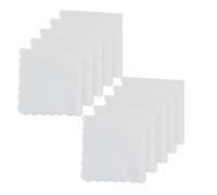 Vynetra Cotton Handkerchief Set Embroidered Moon Designs Highly Absorbent Gentle On Skin Travel Friendly White Cotton Handkerchief Embroidered Edges